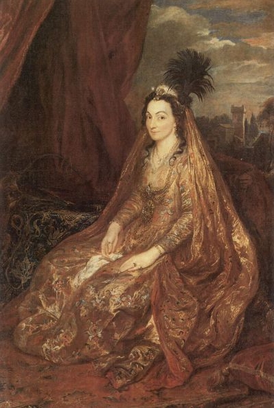 Anthony Van Dyck Portrat der Elisabeth oder Theresia Shirley in orientalischer Kleidung